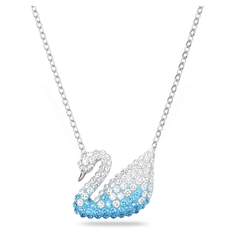 925 Sterling Silver Iconic Swan Necklaces (Blue)