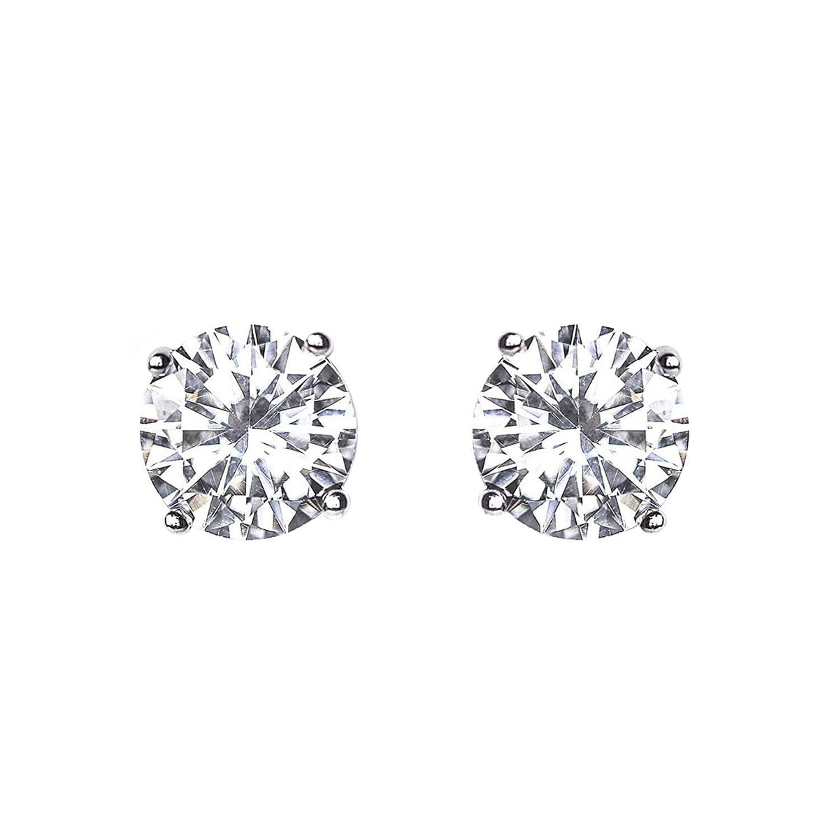 Solitaire 925 Silver Earrings