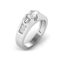 TRISHTY® Pure Platinum Studded Ring For Men's & Boy's