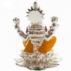 92.5 SILVER Laxmi Mataji Idol/Murti for Puja Room, Temple, Meditation, Office, Business & Home Decoration Gift Collection