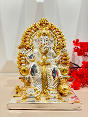 999 Gold Silver Coated Ganesh Idol For Home | Ganpati Bappa Morya Idol Statue