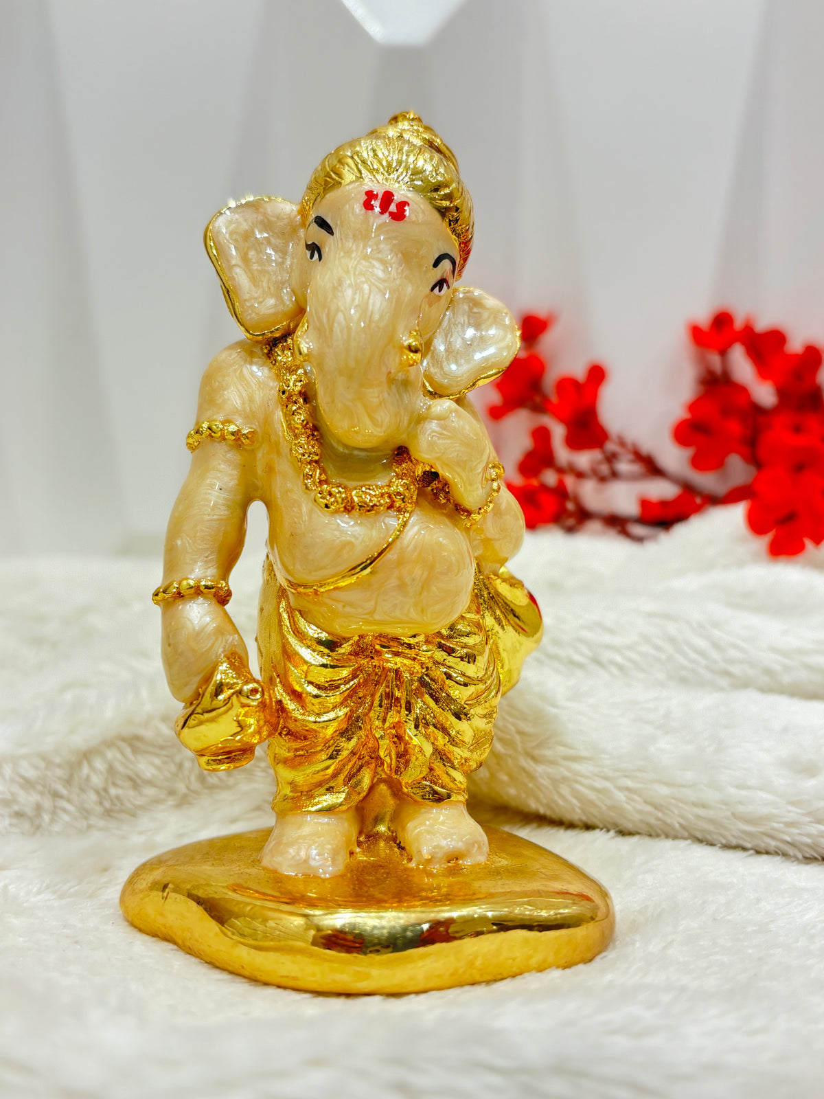 999 Gold Plated Lord Ganesha Made With Resin
