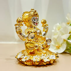 999 Silver Plated Goddess LAXMI Ma Statue Figurine