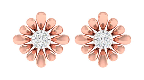 18kt Gold Dora Diamond Earrings