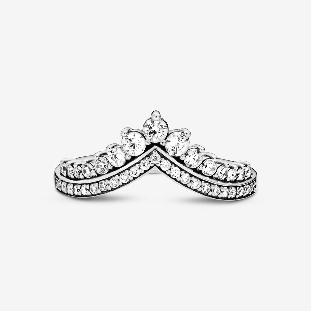 Silver Queen Crown Ring