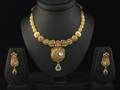 TRISHTY® 22kt Jadtar Necklace Set For Women