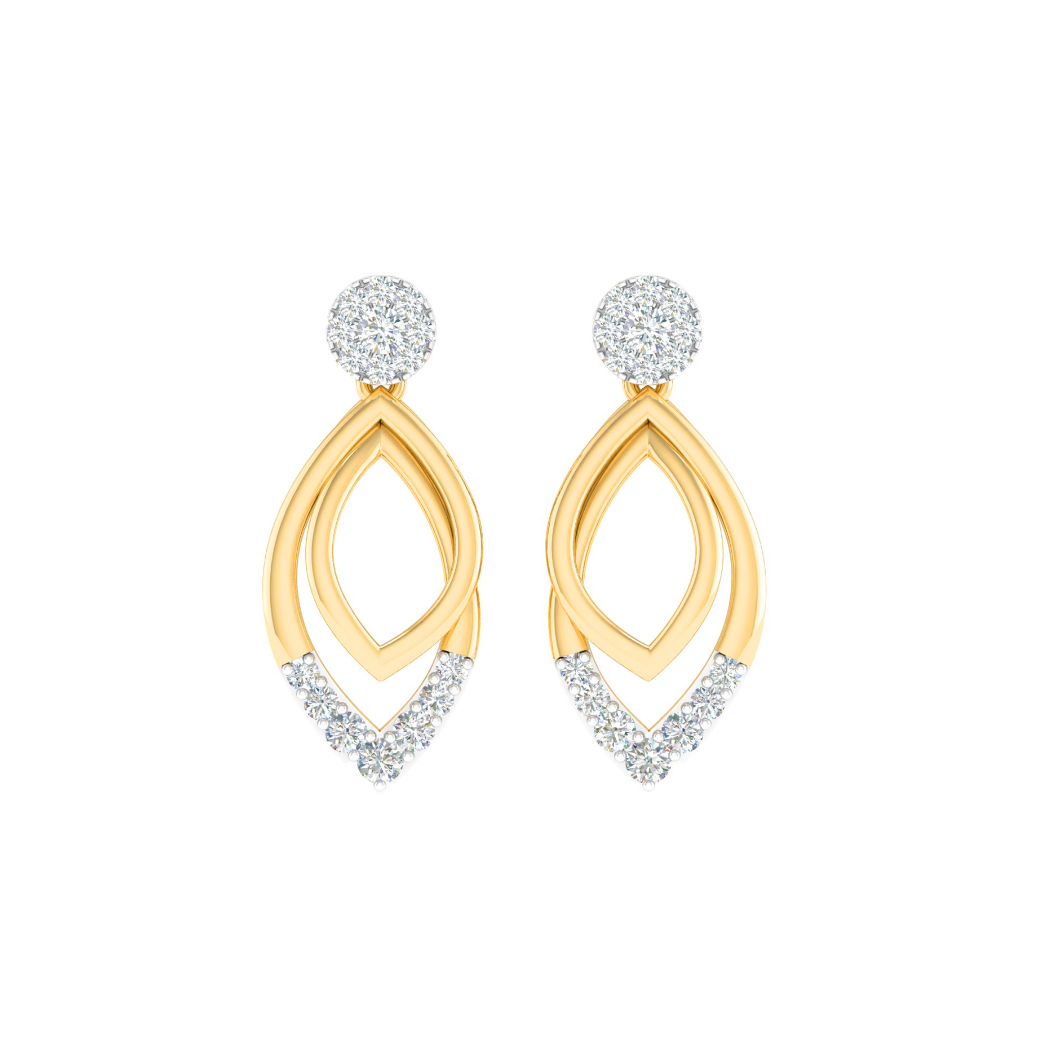 18KT ROSE GOLD JORGE REAL DIAMOND EARRINGS