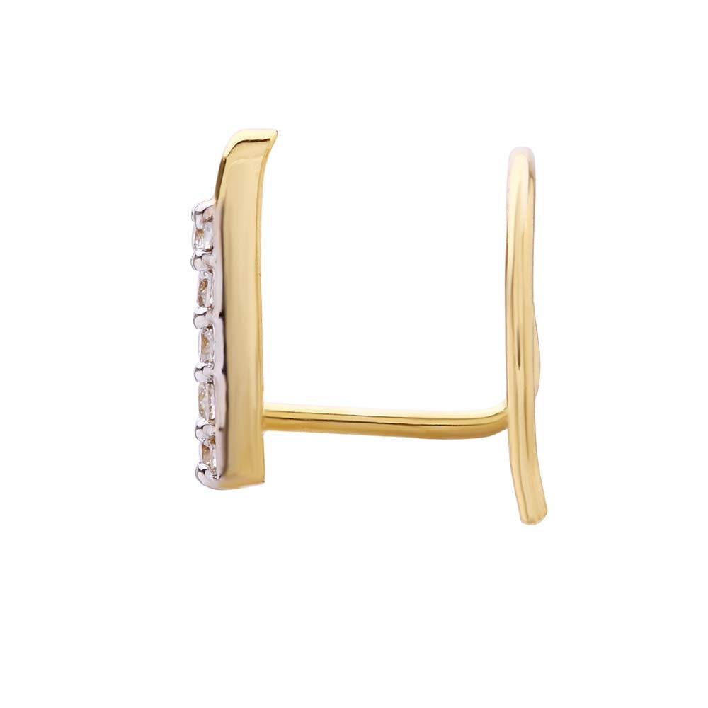 Yellow Gold Diamond Nose Pins for Woman & Girls