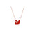 Rose Gold Iconic Red Swan Necklaces