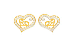 Yellow Gold Studded Earrings  18KT (750)