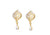 Yellow Gold Studded Earrings for Women & Girls 18KT (750 BIS Hallmark )