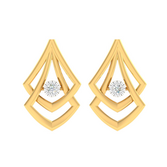 18KT GOLD KYLE DIAMOND EARRINGS
