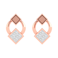 18KT ROSE GOLD LEXI REAL DIAMOND EARRINGS