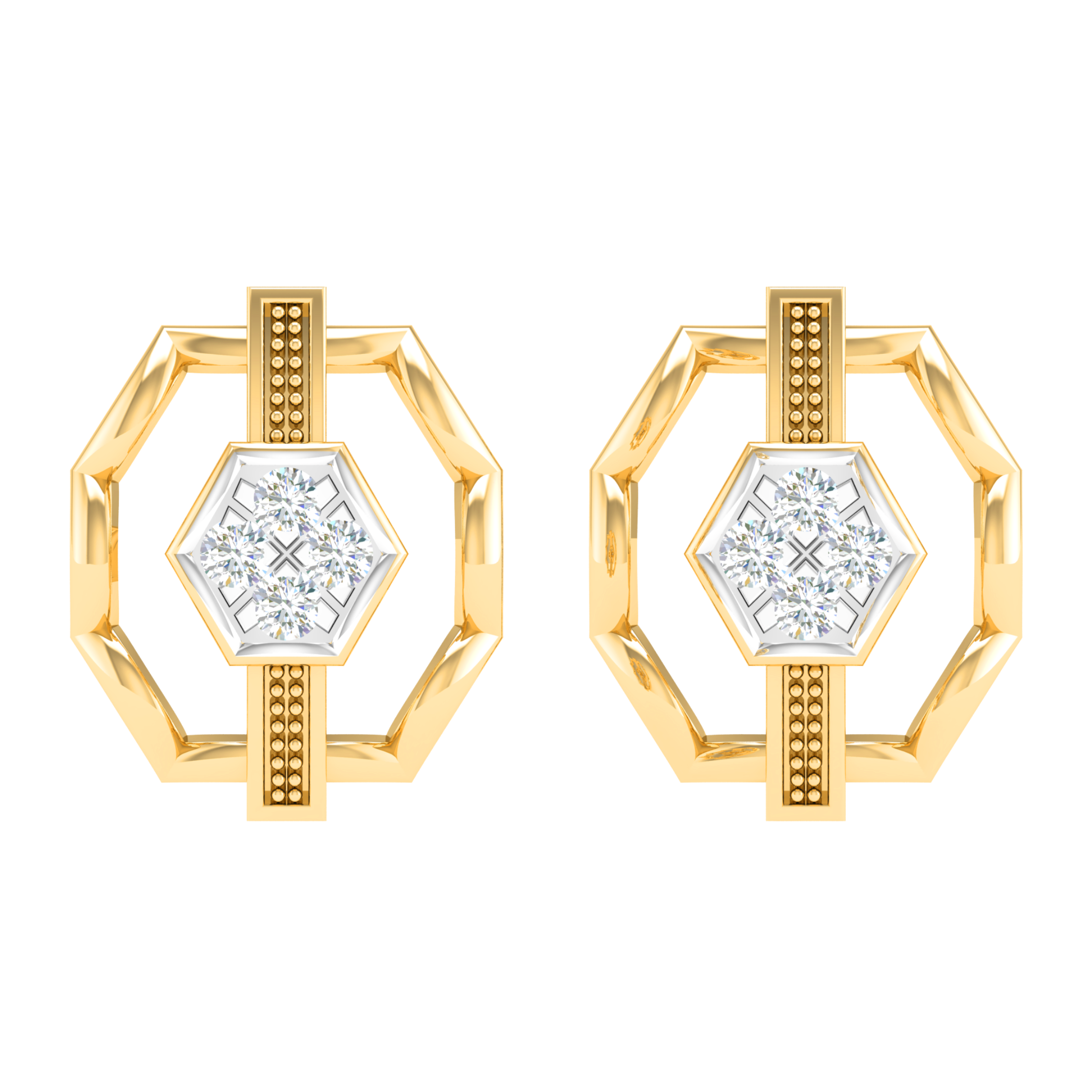 18KT ROSE GOLD JOY REAL DIAMOND EARRINGS