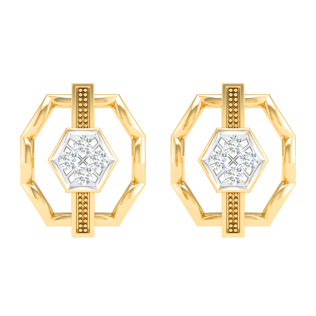 18KT ROSE GOLD JOY REAL DIAMOND EARRINGS