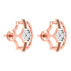 18KT ROSE GOLD JOY REAL DIAMOND EARRINGS