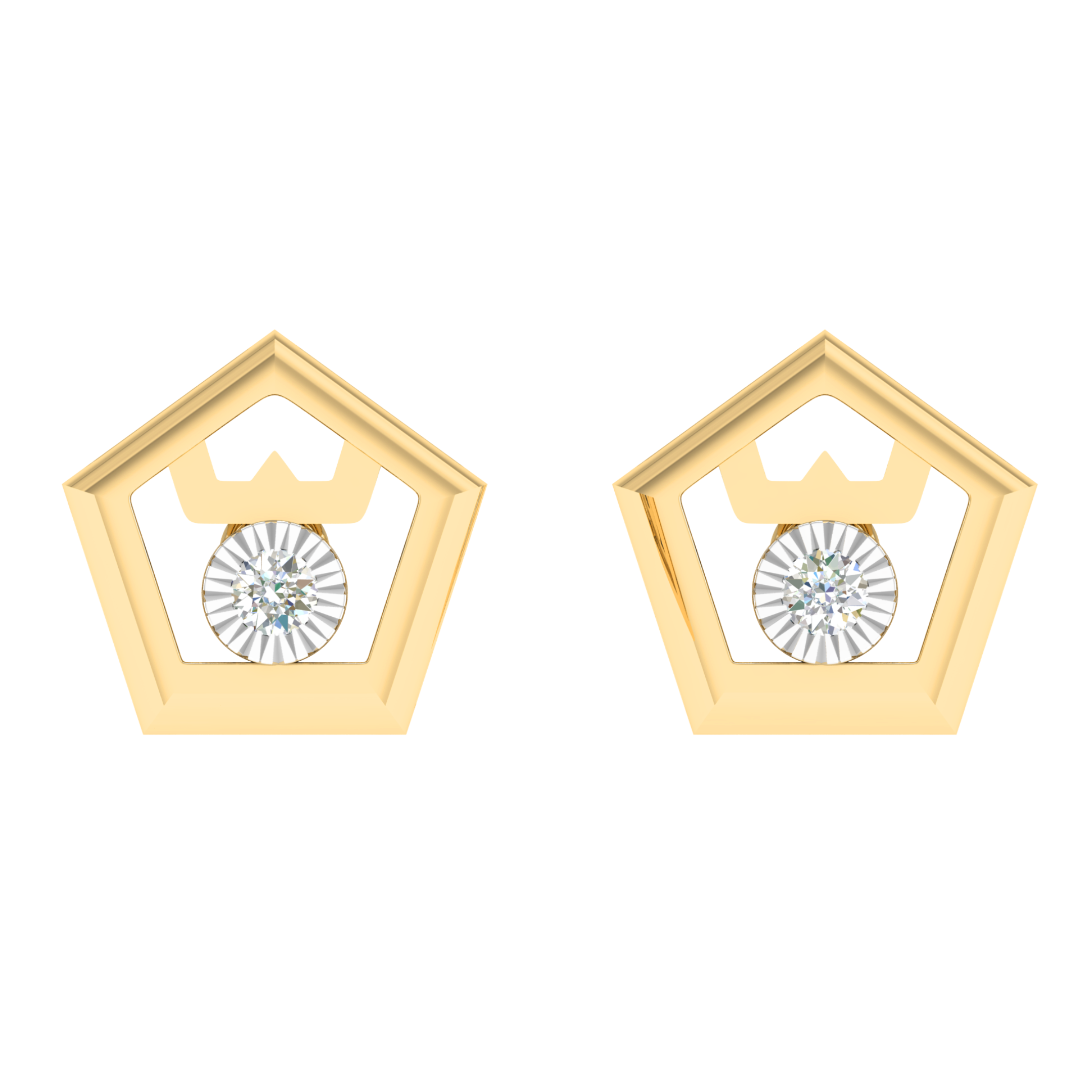 18KT ROSE GOLD REINA REAL DIAMOND EARRINGS