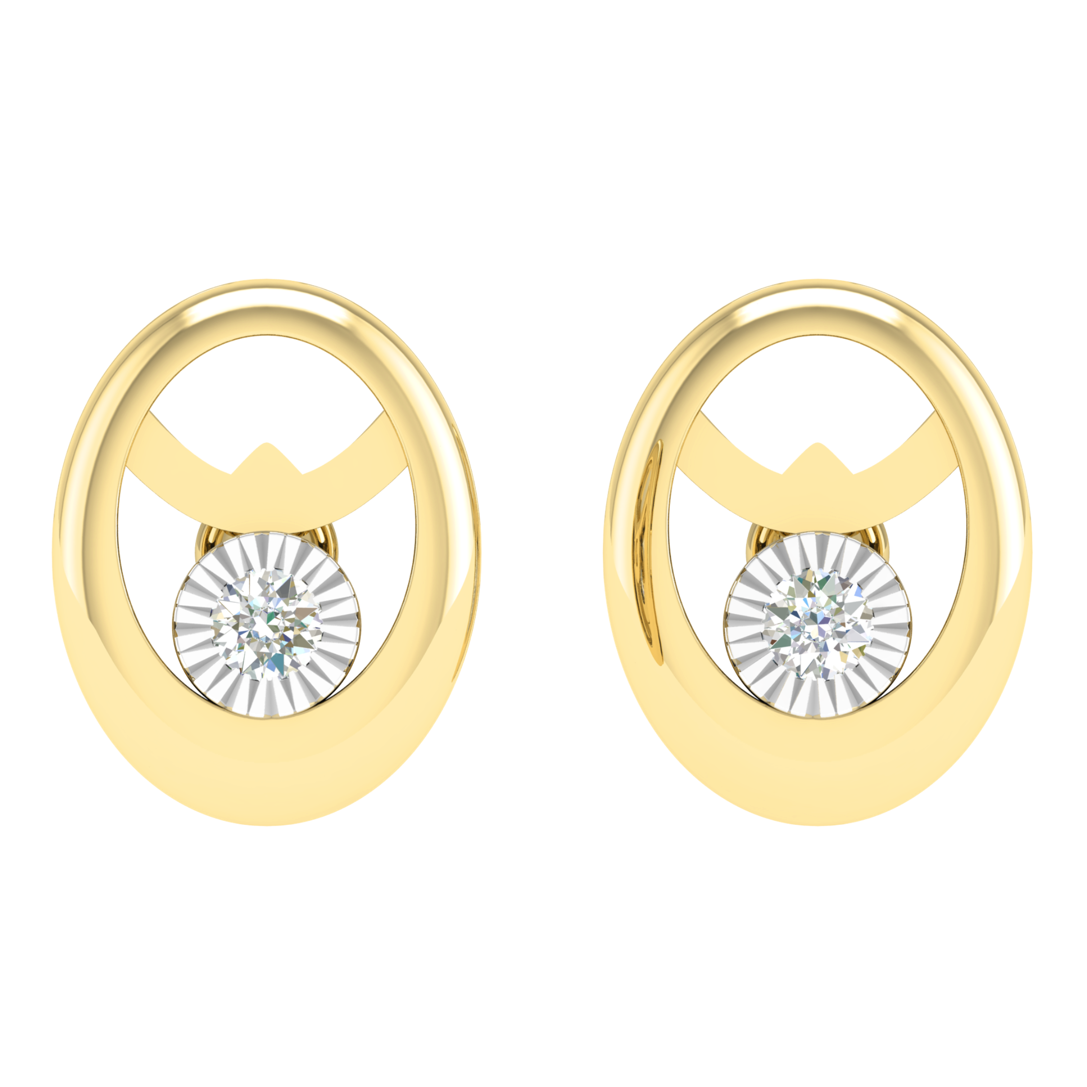 18KT ROSE GOLD ARYA REAL DIAMOND EARRINGS