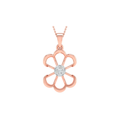 18KT ROSE GOLD JAMES REAL DIAMOND PENDANT