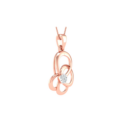 18KT ROSE GOLD PEYTON REAL DIAMOND PENDANT