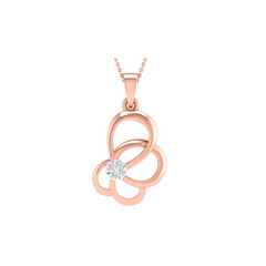 18KT ROSE GOLD PEYTON REAL DIAMOND PENDANT