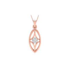 18KT ROSE GOLD SARAH REAL DIAMOND PENDANT