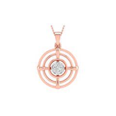 18KT ROSE GOLD CAROLINE REAL DIAMOND PENDANT