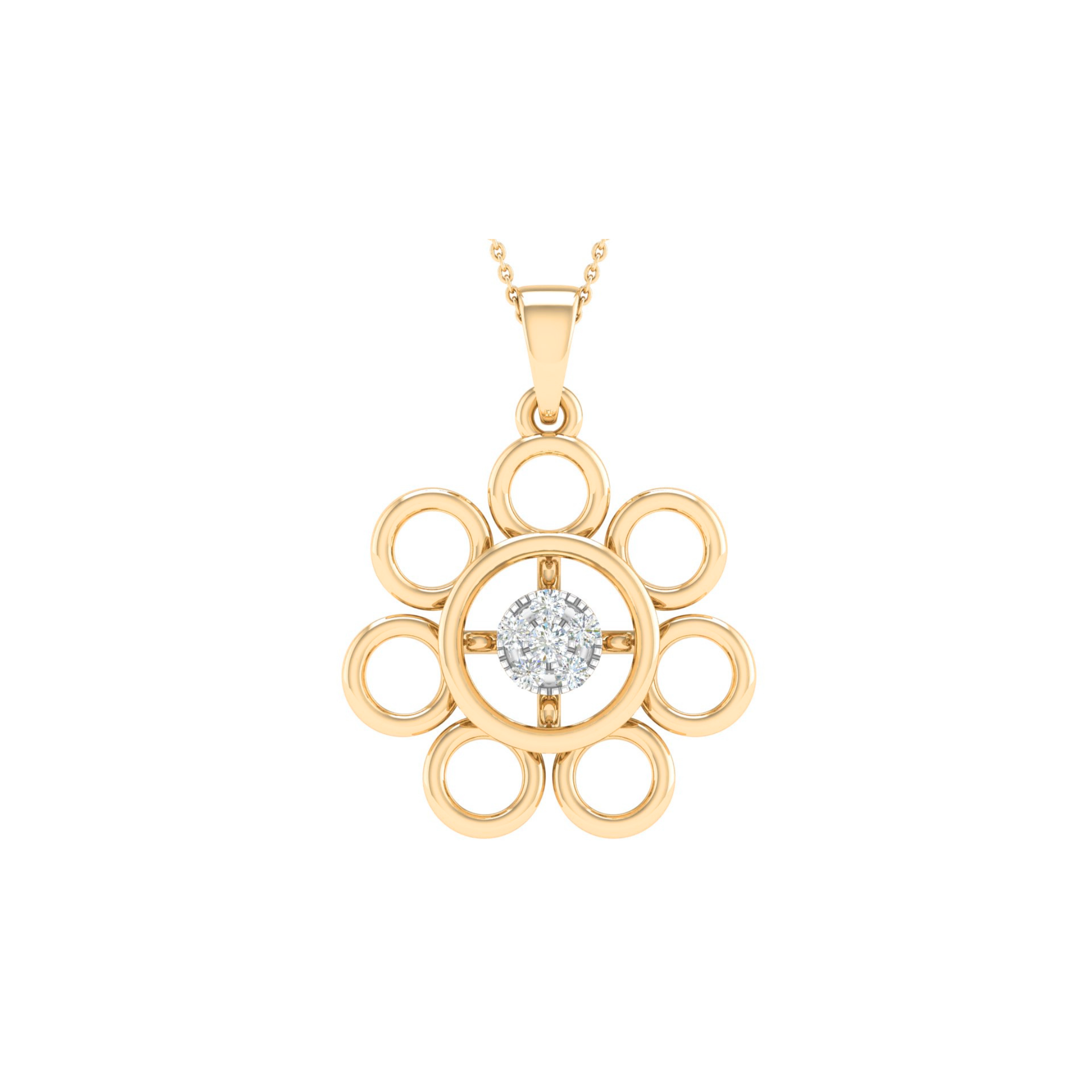 18KT ROSE GOLD MARIA REAL DIAMOND PENDANT