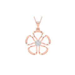 18KT ROSE GOLD MURRAYA REAL DIAMOND PENDANT