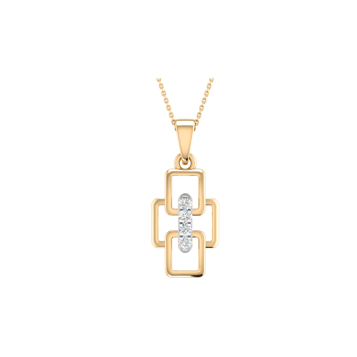 18KT ROSE GOLD KIARA REAL DIAMOND PENDANT