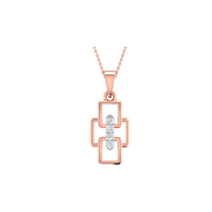 18KT ROSE GOLD KIARA REAL DIAMOND PENDANT