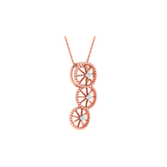 18KT ROSE GOLD ARLINE REAL DIAMOND PENDANT