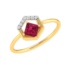 Nina Gemstone Diamond Ring