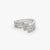 Rows Of Zircon Sterling Silver Band