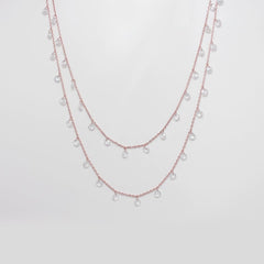 Rose Gold 2 Layered Queens Necklace