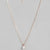 Rose Gold Solitaire Necklace with Link Chain
