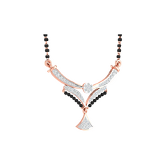 ROSE GOLD 18KT ALIENOR REAL DIAMOND MANGALSUTRA