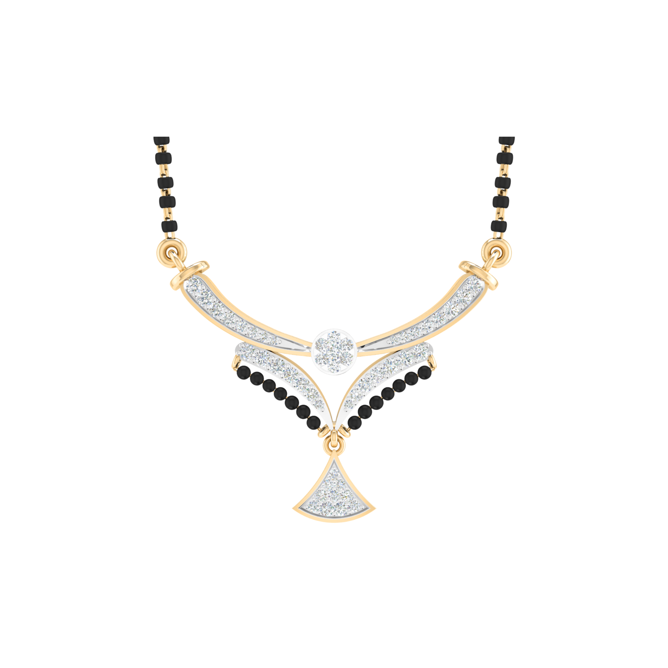 ROSE GOLD 18KT ALIENOR REAL DIAMOND MANGALSUTRA