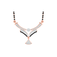 ROSE GOLD 18KT ALIENOR REAL DIAMOND MANGALSUTRA