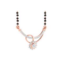 ROSE GOLD 18KT NATALIE REAL DIAMOND MANGALSUTRA