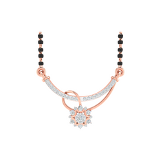 ROSE GOLD 18KT NATALIE REAL DIAMOND MANGALSUTRA