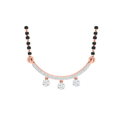 ROSE GOLD 18KT MICHELLE REAL DIAMOND MANGALSUTRA