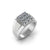 TRISHTY® Pure Platinum Studded Ring For Men's & Boy's
