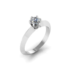 TRISHTY® Pure Platinum Studded Ring For Women & Girls