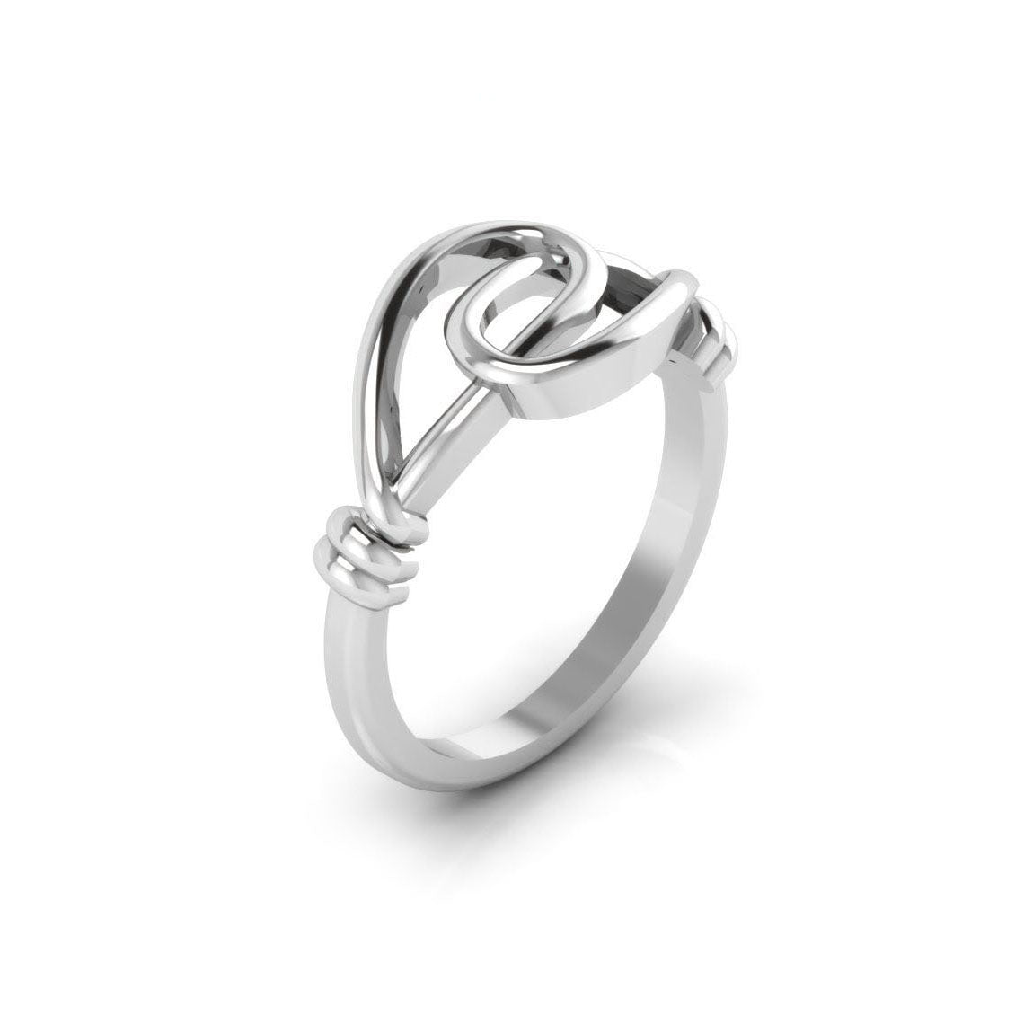 TRISHTY® Pure Platinum Studded Ring For Women's & Girl's