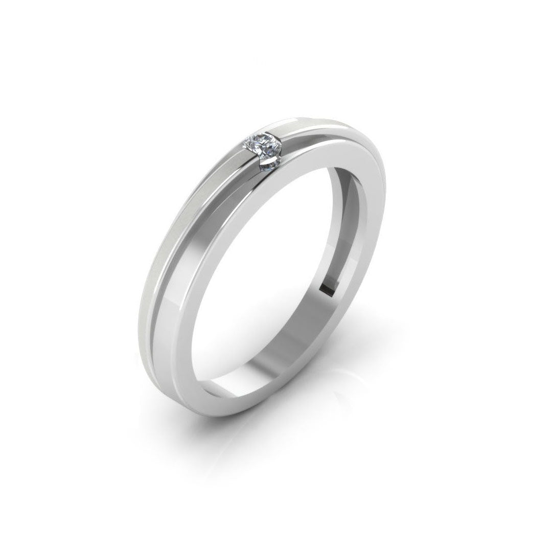 Jack Platinum Ring For Men | Timeless Diamond Ring For Him | CaratLane