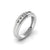 TRISHTY® Pure Platinum Studded Couple Band Ring For Women's & Girl's