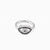 Silver Studded Black Evil Eye Ring