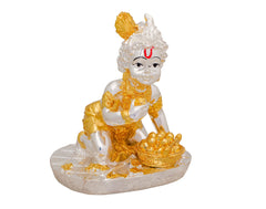 Little Krishna Murti 999 Gold & Silver Plated