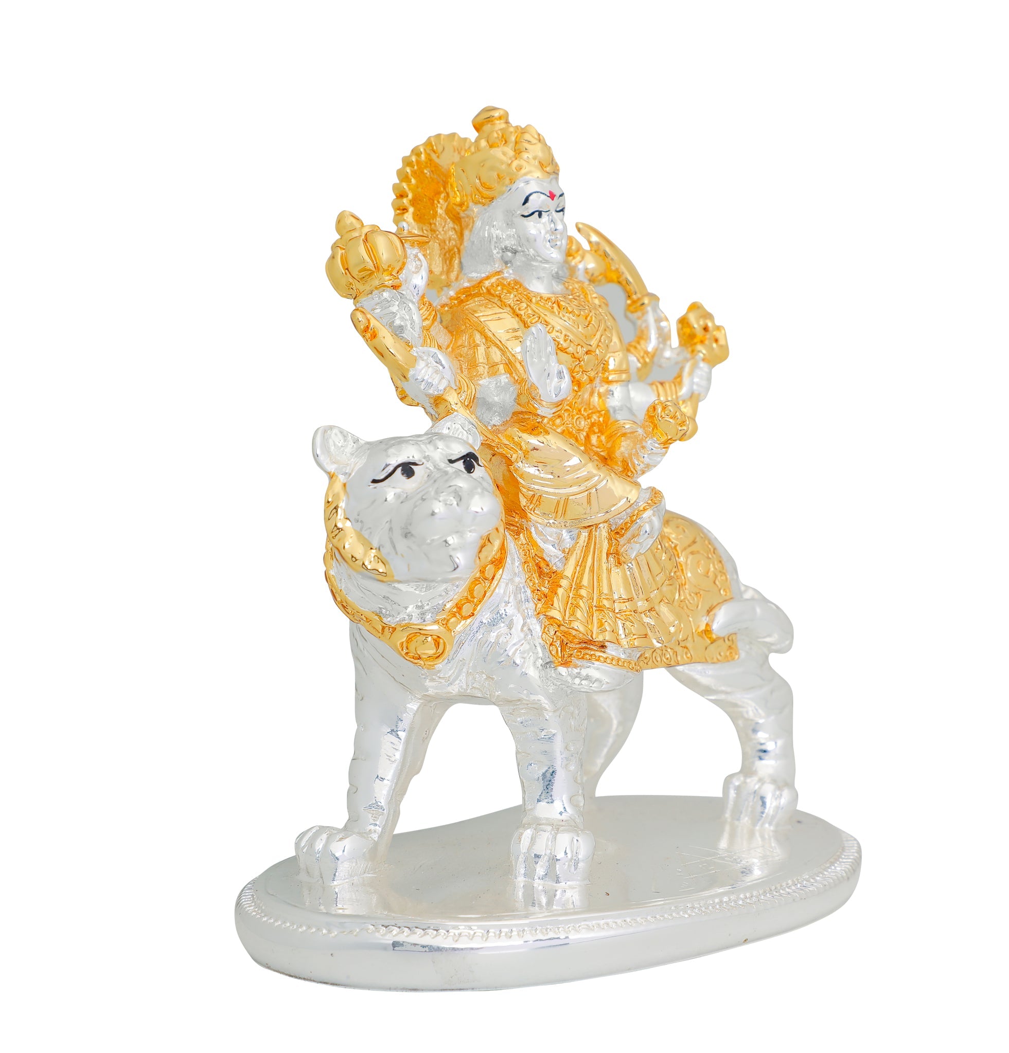Lord Ambe Maa Murti 999 Gold & Silver Plated